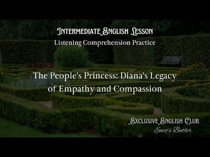 The People's Princess: Diana's Legacy of Empathy and Compassion ~ English Worksheet