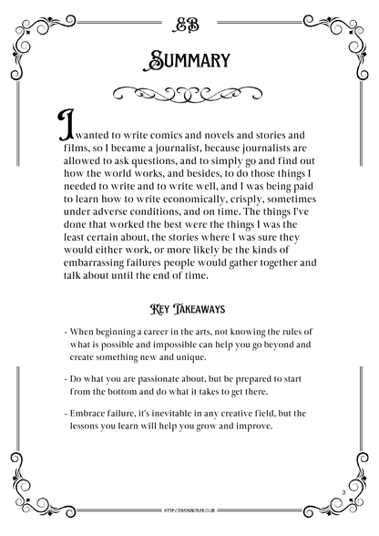 Commencement Speech at the University of the Arts 2012 by Neil Gaiman ~ English Worksheet