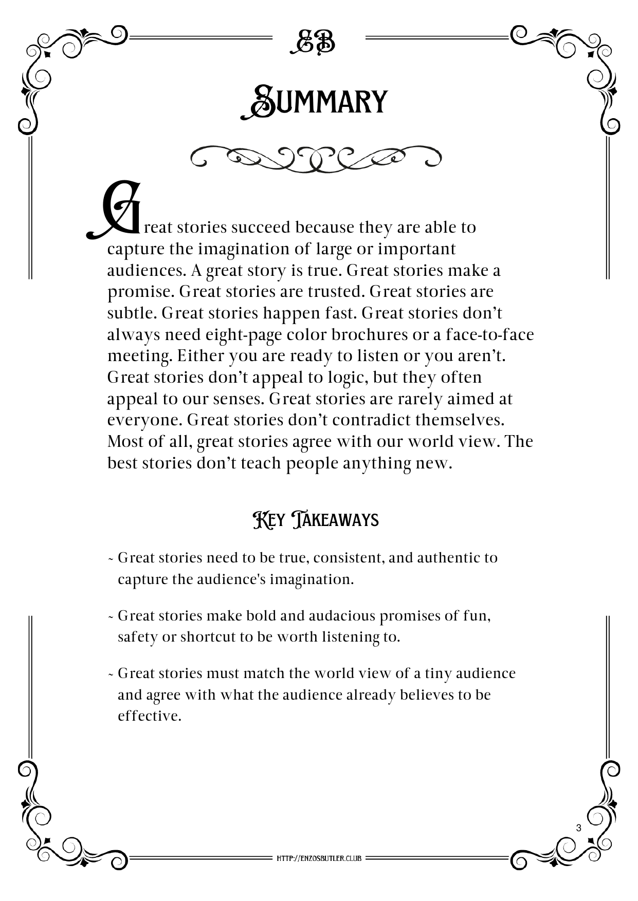 Ode: How to tell a great story by Seth Godin ~ English Worksheet